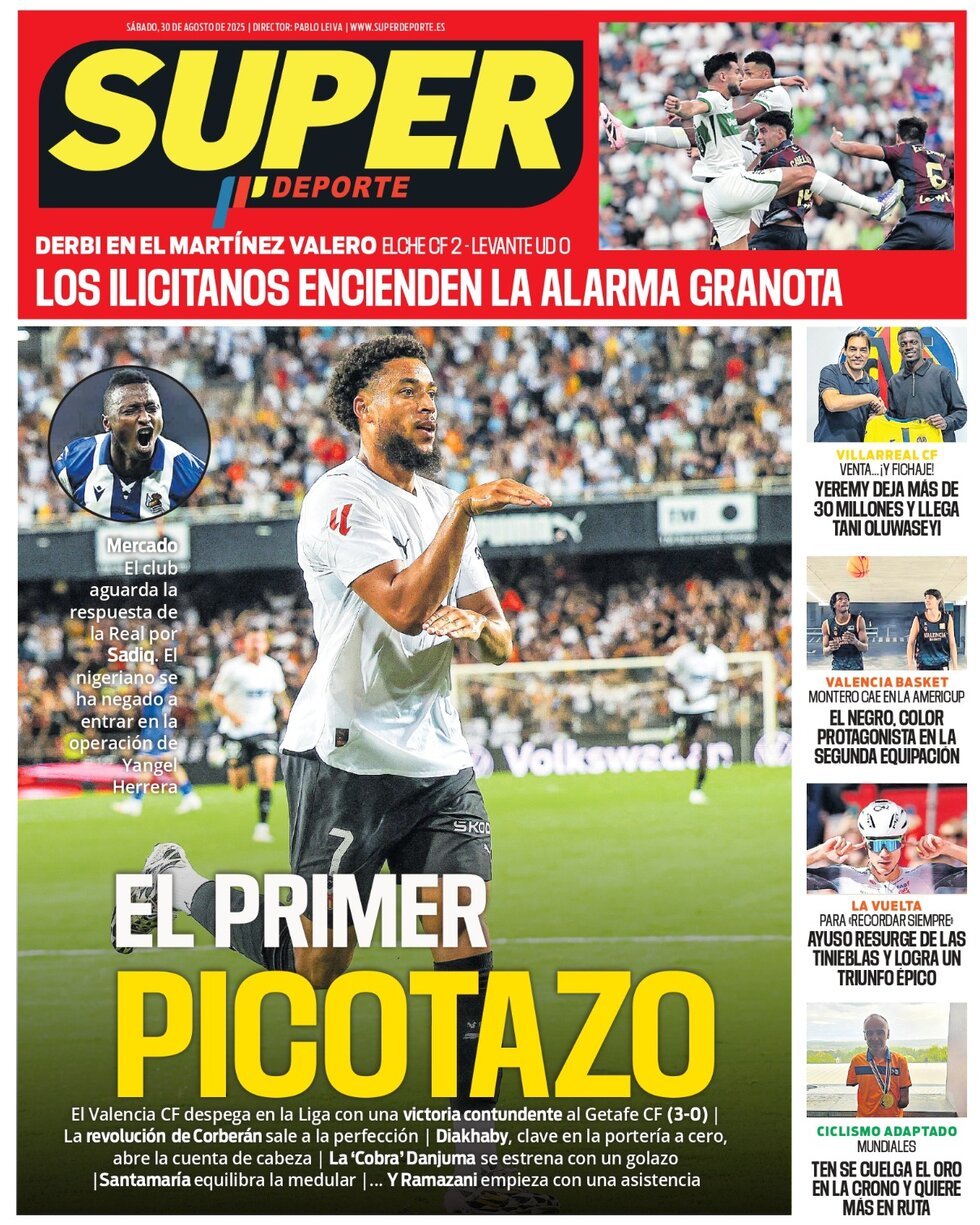 anteprima della prima pagina di Superdeporte
