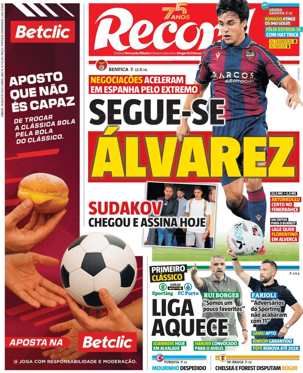 anteprima della prima pagina di Record